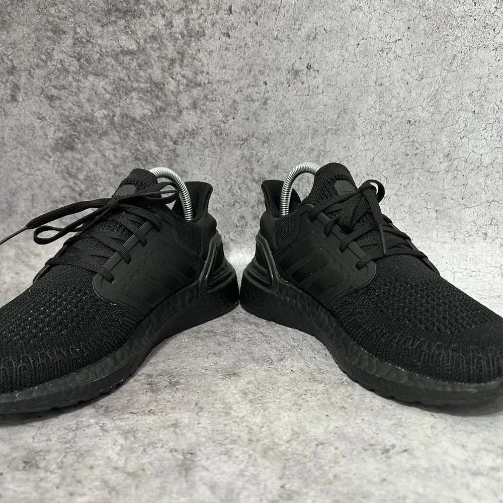 Adidas Ultraboost 20 Mens Size 7.5 Black Running Shoes Triple Black FU8498 Prime